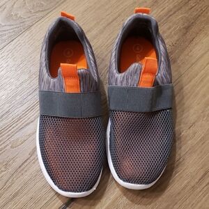 Cat & Jack Gray and Orange Kids Sneakers